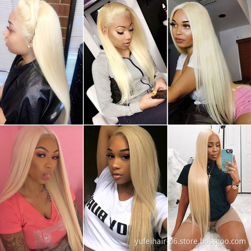 Hot Sale Brazilian 613 Blonde Transparent Lace Wig Human Hair 30 Inch Long 613 Virgin Hair Human Hair Lace Frontal Wig